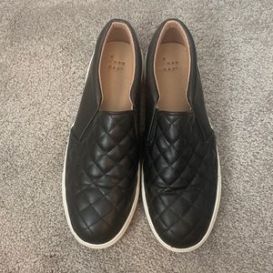 Black Target Slip On Sneakers
